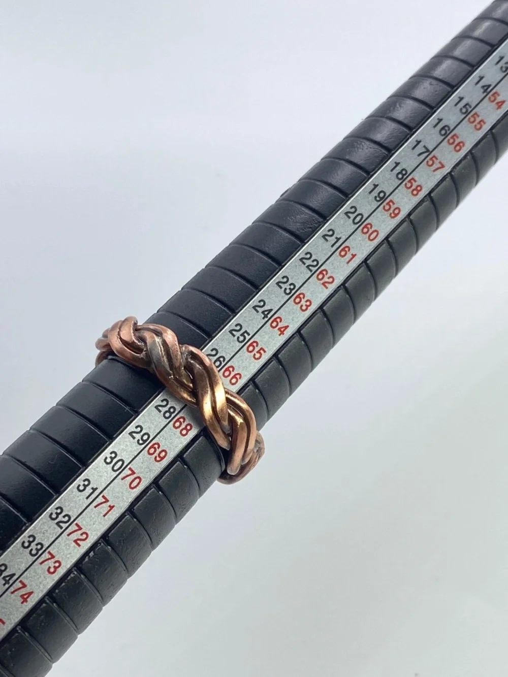 Handcrafted Solid Copper Braided Ring Artisan Woven Band Jewelry Size 10 OOAK